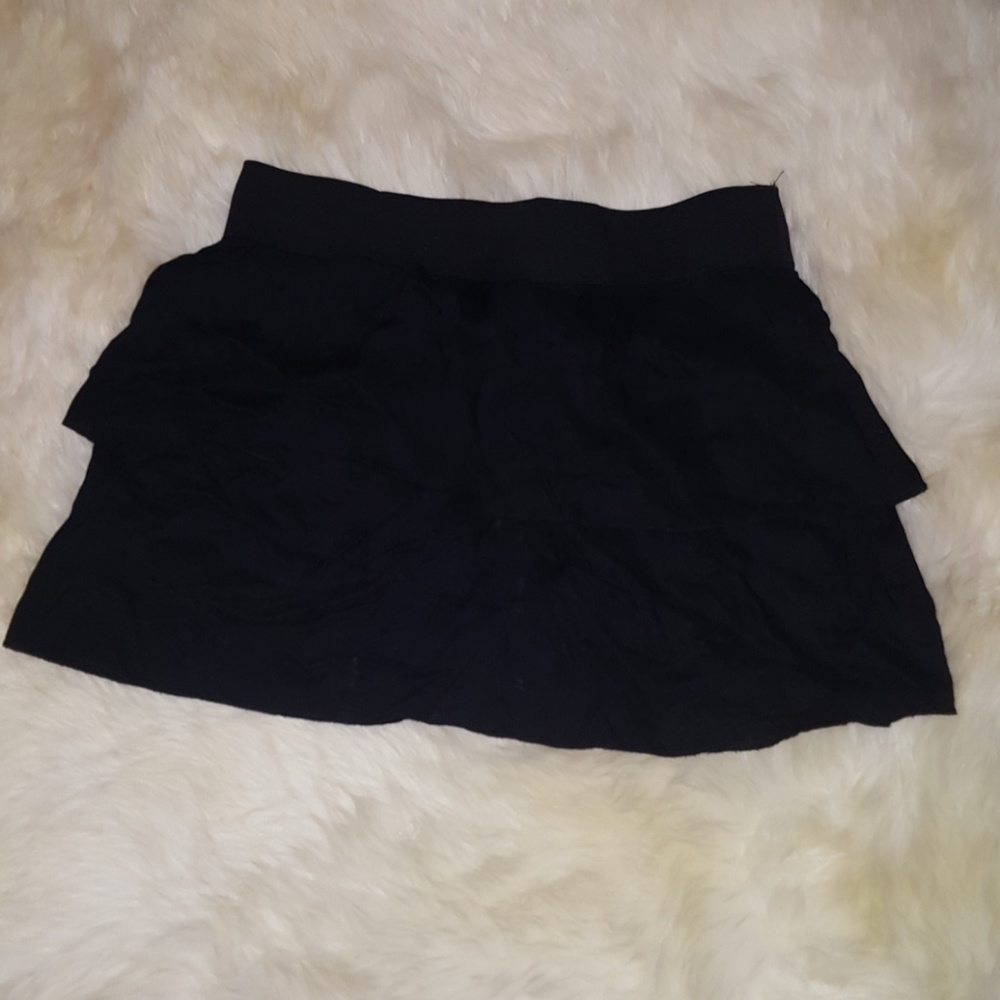 Black layered skirt